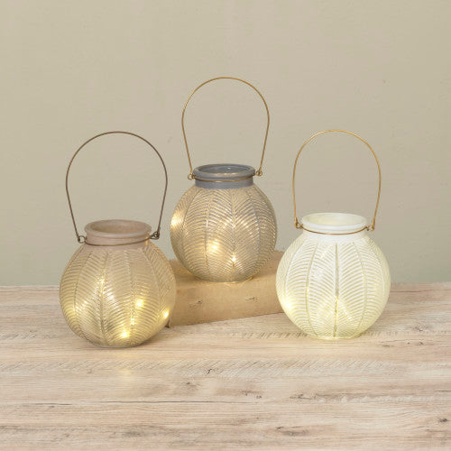 Lighted Glass Lantern