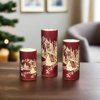 Red Mountain Cottage Holiday Cylinder
