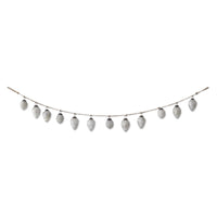 Mercury Glass Acorn Garland Whitewashed