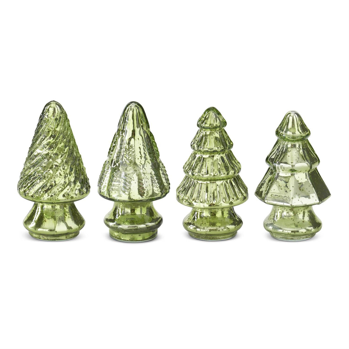 Mini Green Mercury Glass Christmas Tree