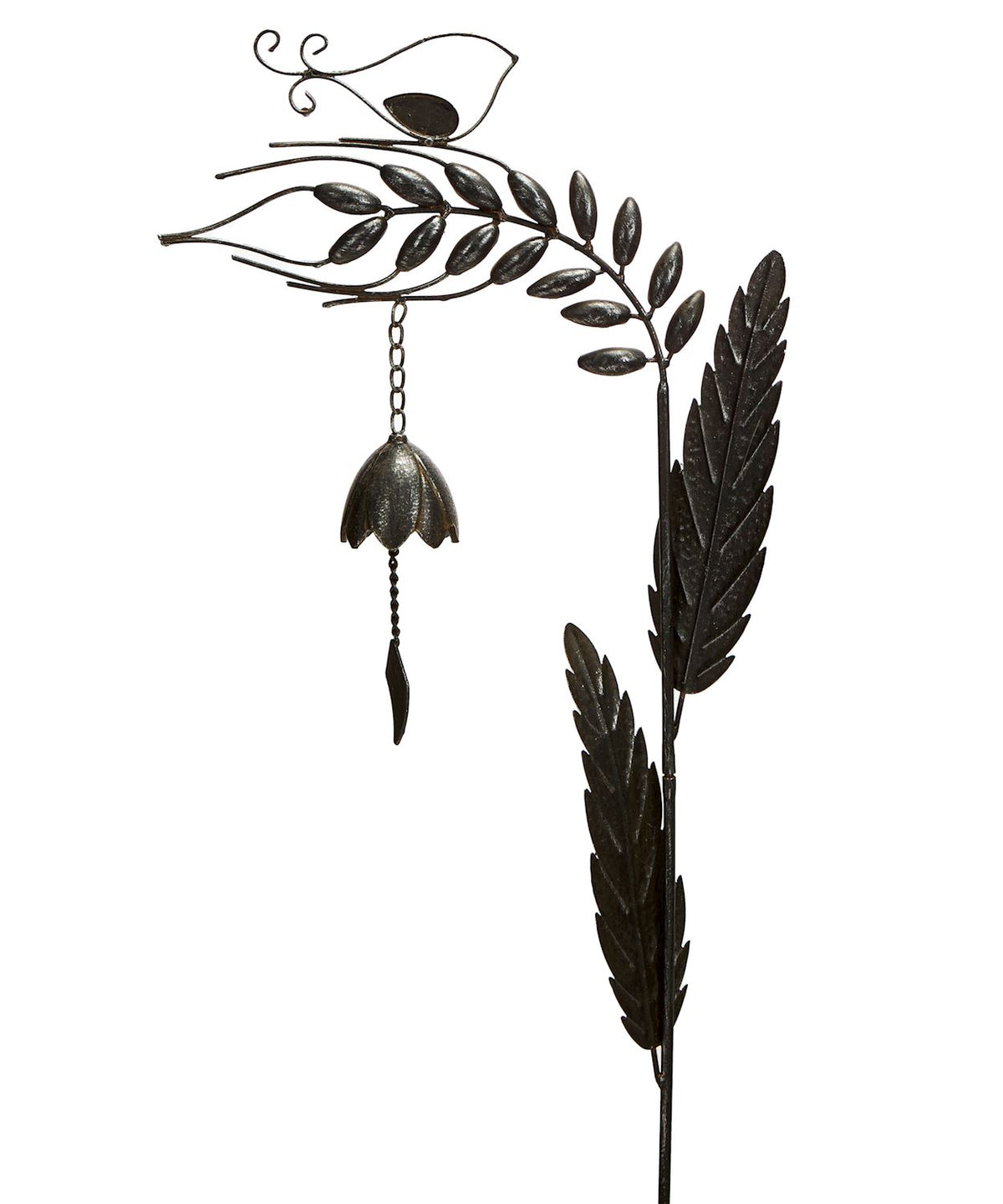 Leaf Garden Stake With Bell