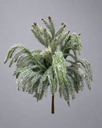 Glittered Coned Snowy Norfolk Pine Collection Real Touch