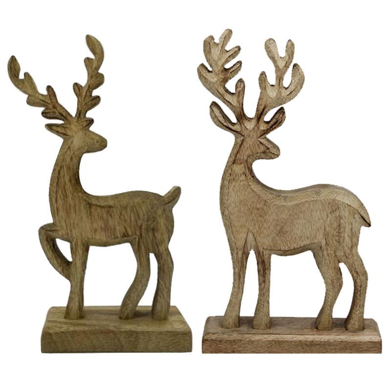 Rustic Wooden Reindeer