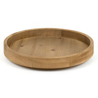 Lazy Susan Wood Tray Natural