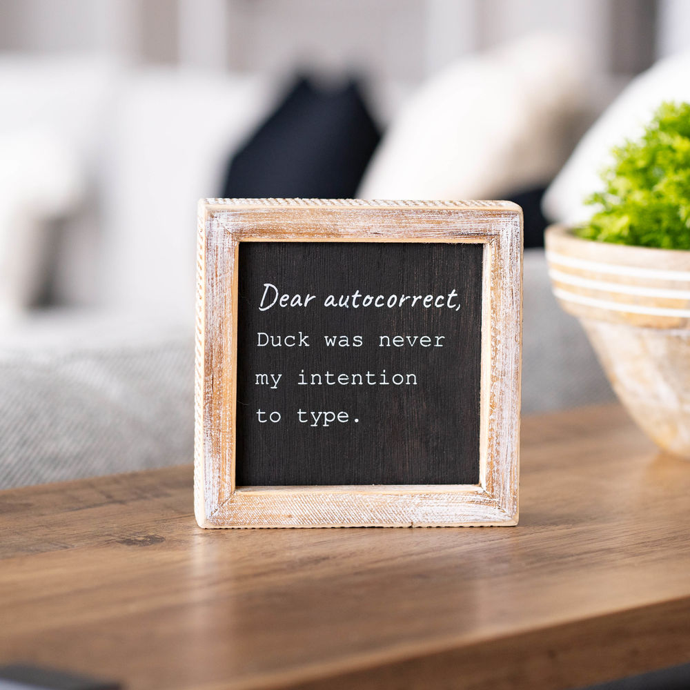 Reversible Autocorrect and No Internet Sign