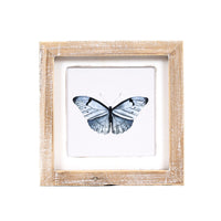 Reversible Dragonfly and Butterfly Wood Sign