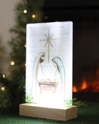Acrylic LED Holy Family Sign