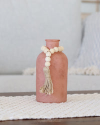 Apricot Breeze Glass Jar With Beads