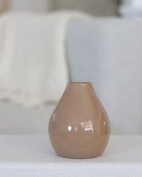 Small Beige Glass Vases