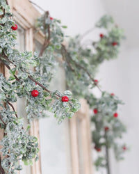 Glittered Mistletoe Greenery Collection