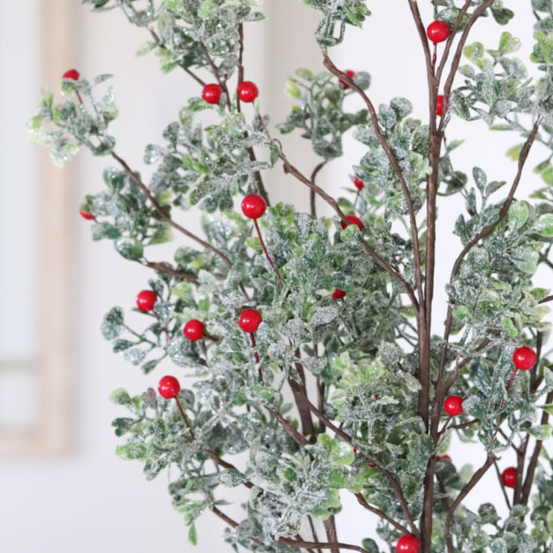 Glittered Mistletoe Greenery Collection