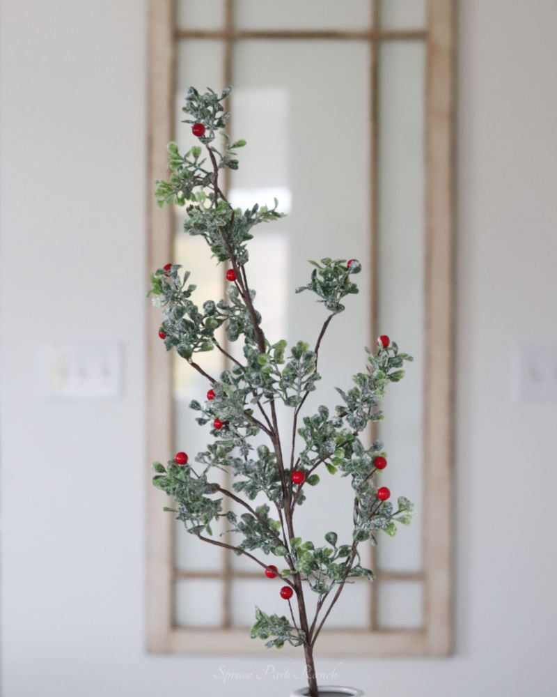 Glittered Mistletoe Greenery Collection