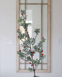 Glittered Mistletoe Greenery Collection