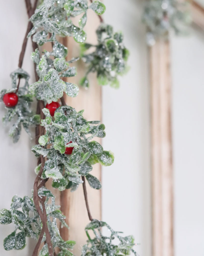 Glittered Mistletoe Greenery Collection