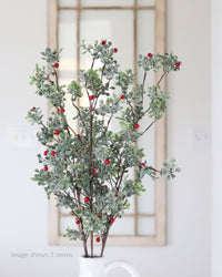 Glittered Mistletoe Greenery Collection