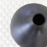 Black Long Neck Metal Vase