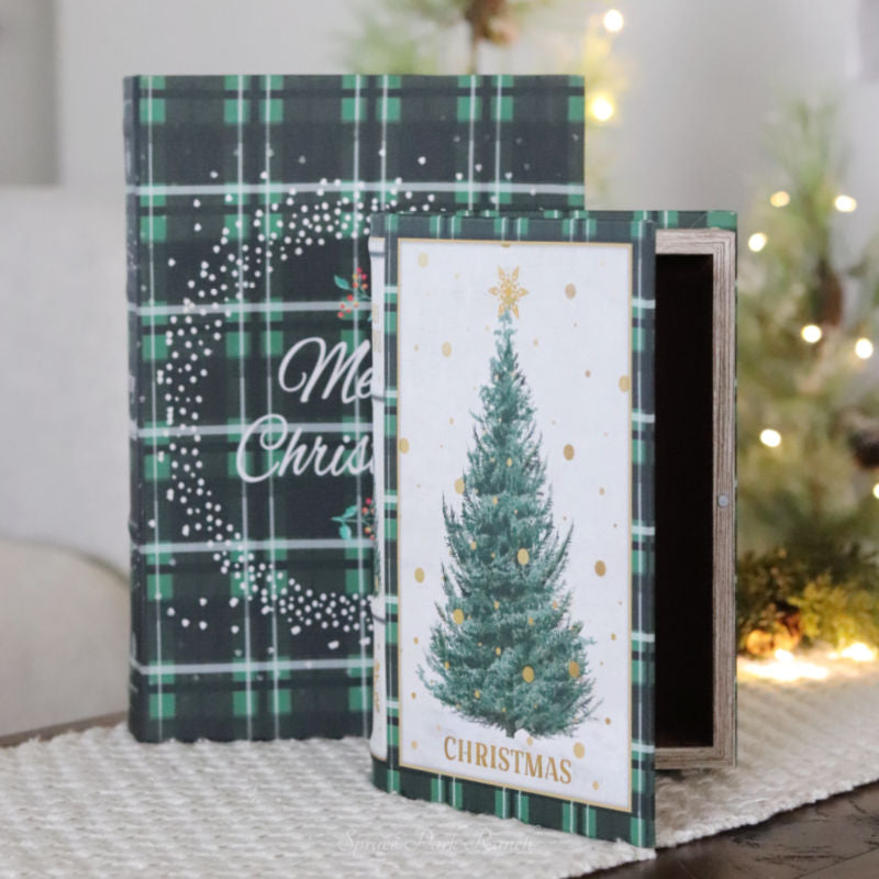 Green Tartan Decor Book