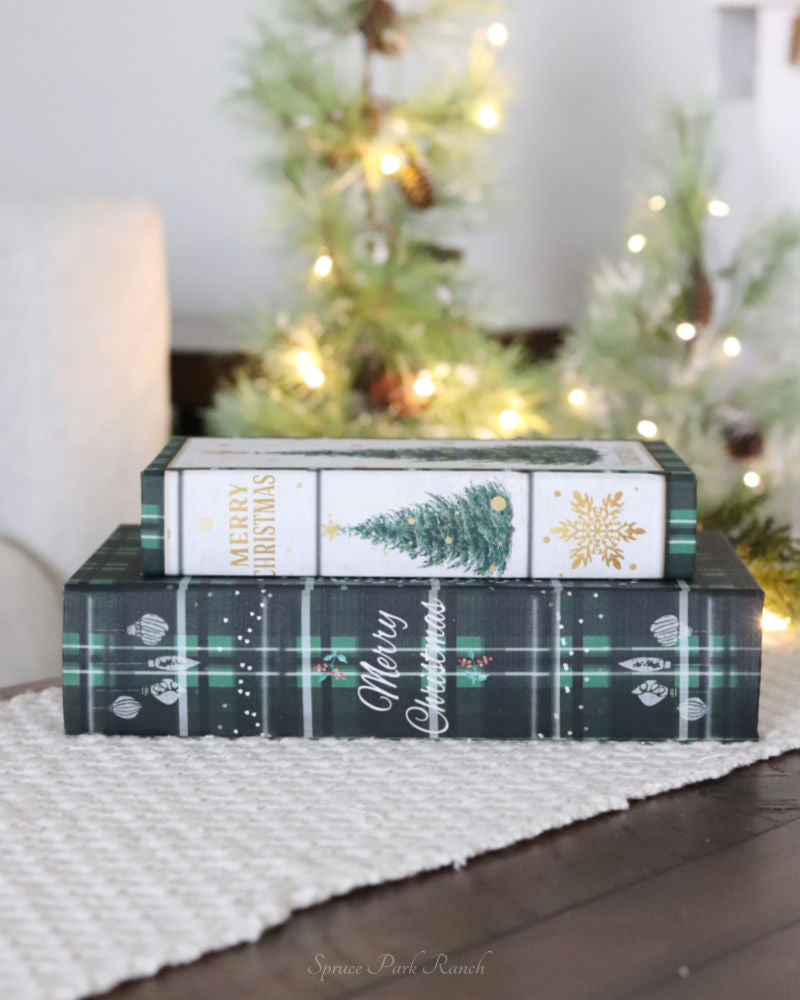 Green Tartan Decor Book