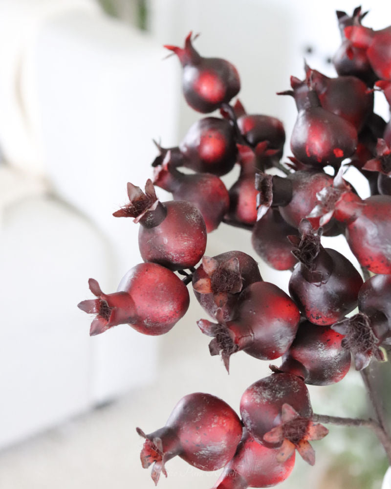 Burgundy Pomegranate Stem 28"