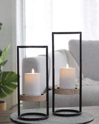 Iron Frame Candle Riser Black