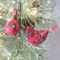 Glittered Cardinal Ornament