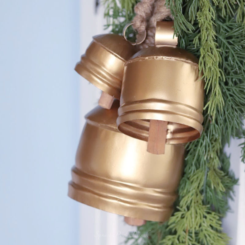 Handmade Classic Artisan Bells Gold Set of 3