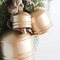 Handmade Classic Artisan Bells Gold Set of 3