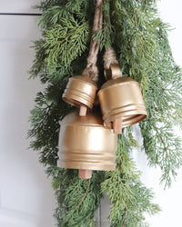 Handmade Classic Artisan Bells Gold Set of 3