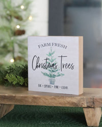 Farm Fresh Christmas Trees Block