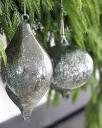 Dark Blue Mercury Glass Ornament