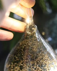 Dark Blue Mercury Glass Ornament