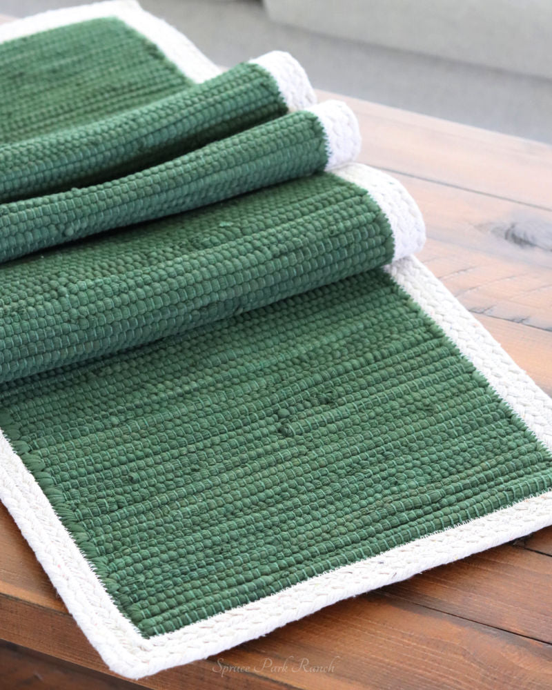 Dune Green Table Runner