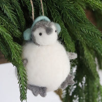 Earmuff Penguin In Snowball