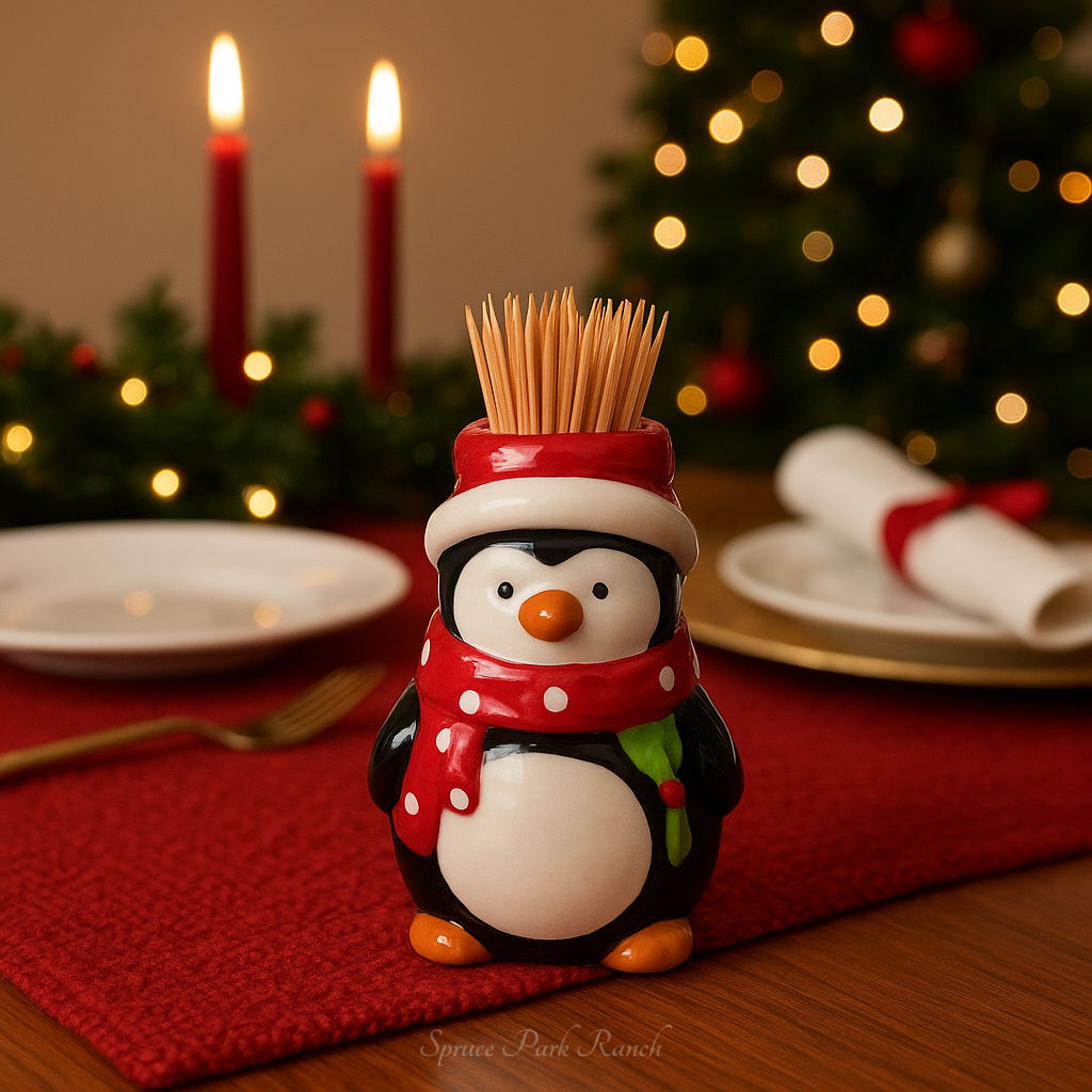 Penguin Toothpick Holder