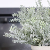 Flocked Cedar Bush 17.5"