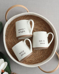 Christmas Speckled Ceramic Mug