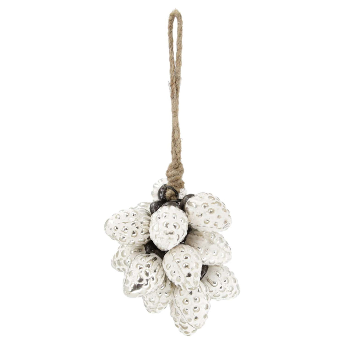 Vintage White Berry Cluster