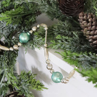 Sage Green Mercury Glass Bead Garland 72"