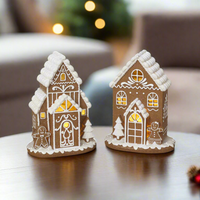 Light Up Resin Gingerbread House
