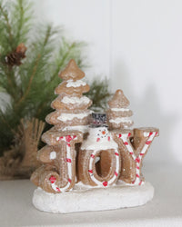 Gingerbread Joy Resin Decor