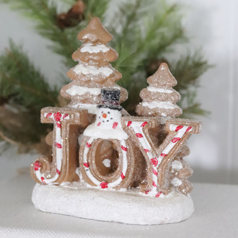 Gingerbread Joy Resin Decor