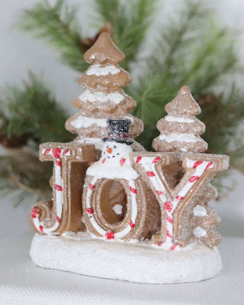 Gingerbread Joy Resin Decor