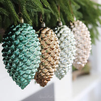 Coloured Glass Pinecone