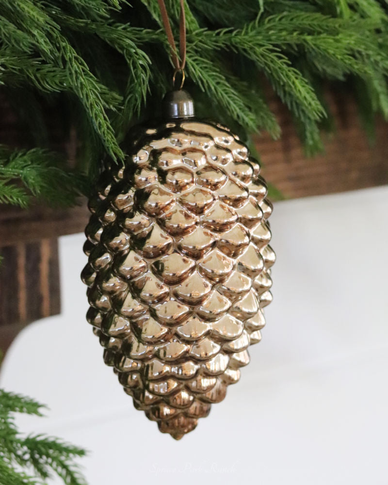 Coloured Glass Pinecone
