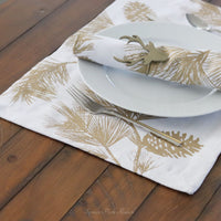 Gold Pinecone Textile Collection