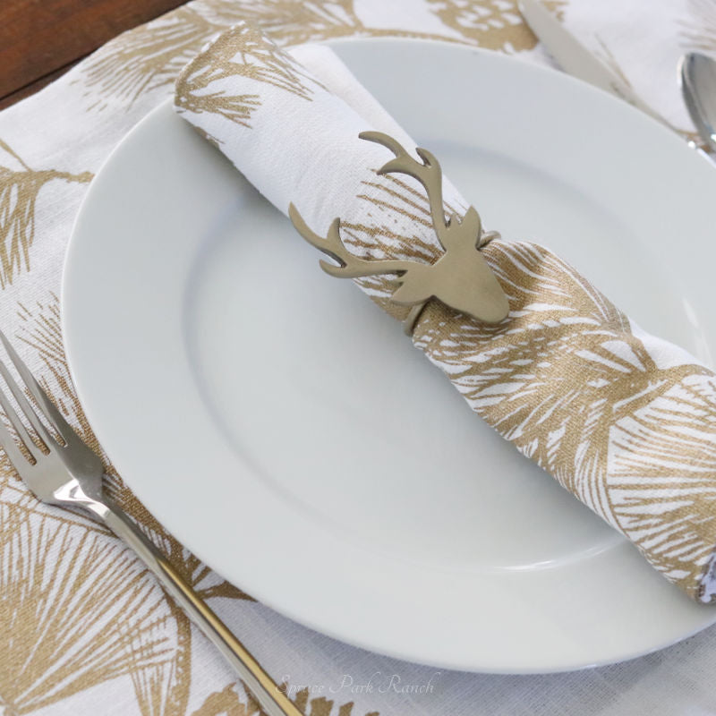 Gold Pinecone Textile Collection