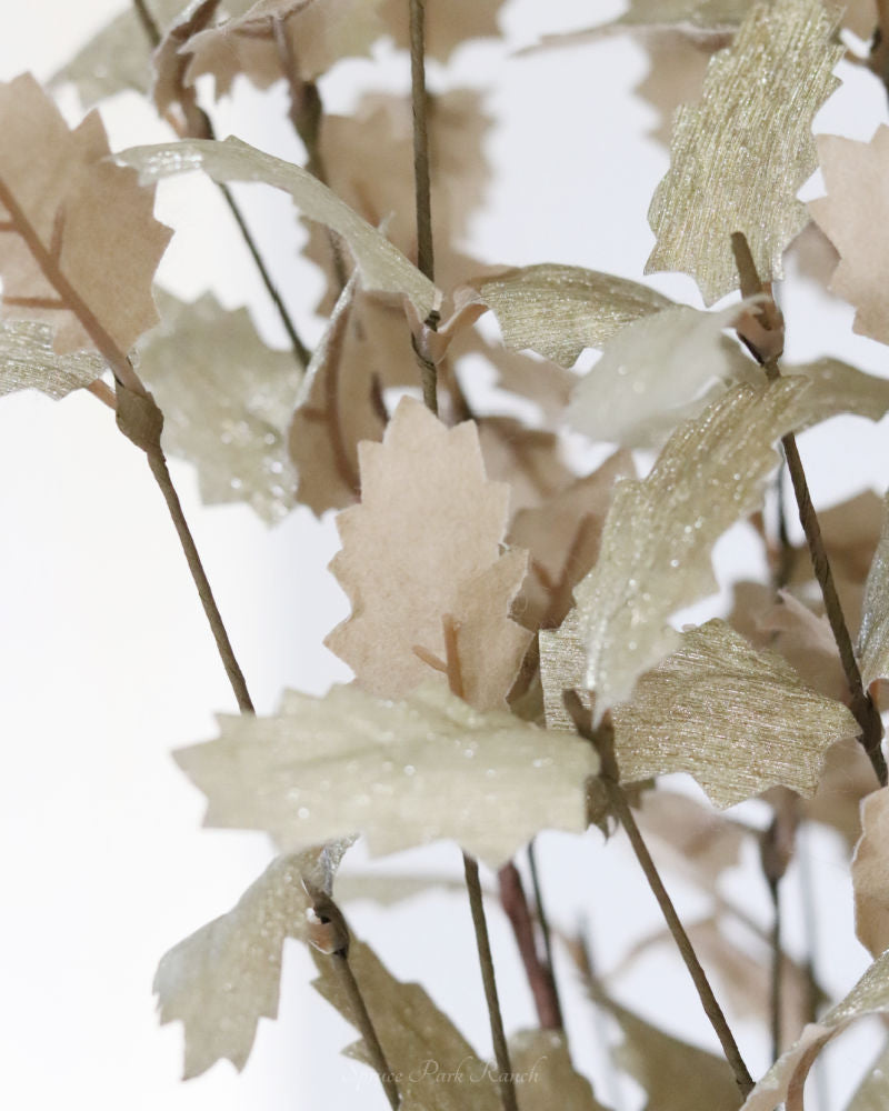 Gold Holly Leaf Stem 36"