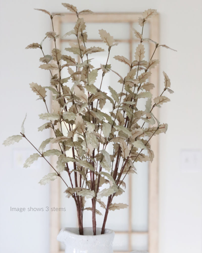 Gold Holly Leaf Stem 36"