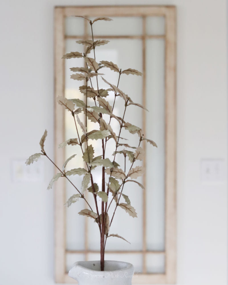 Gold Holly Leaf Stem 36"