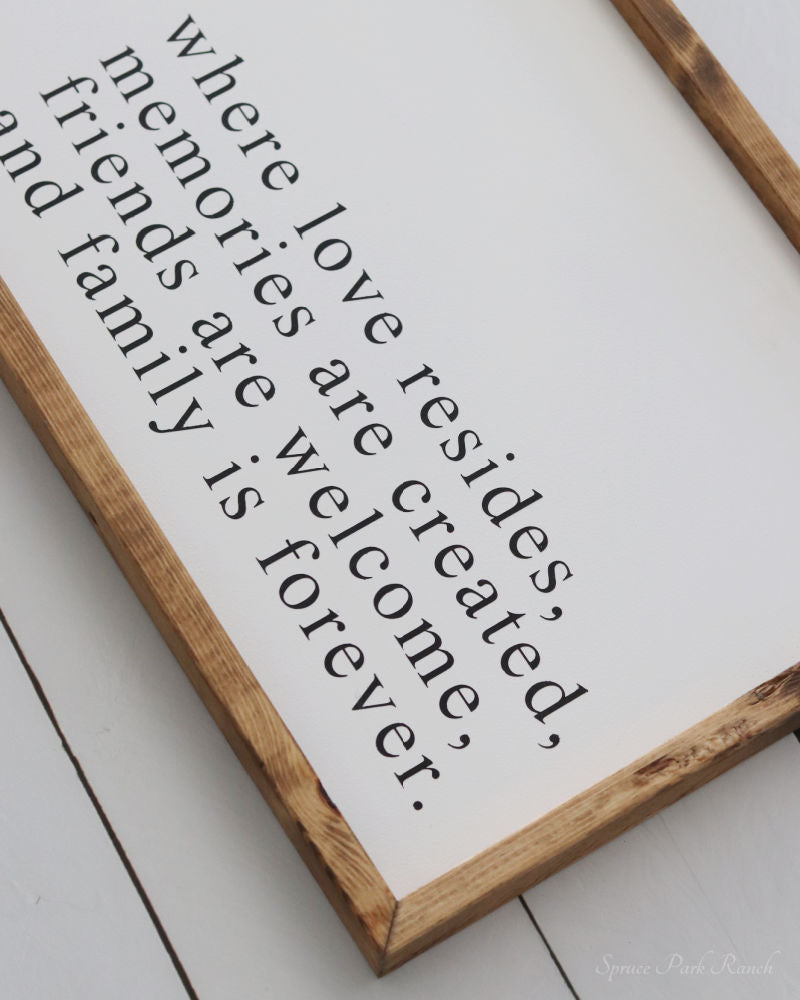 Home Where Love Resides Sign